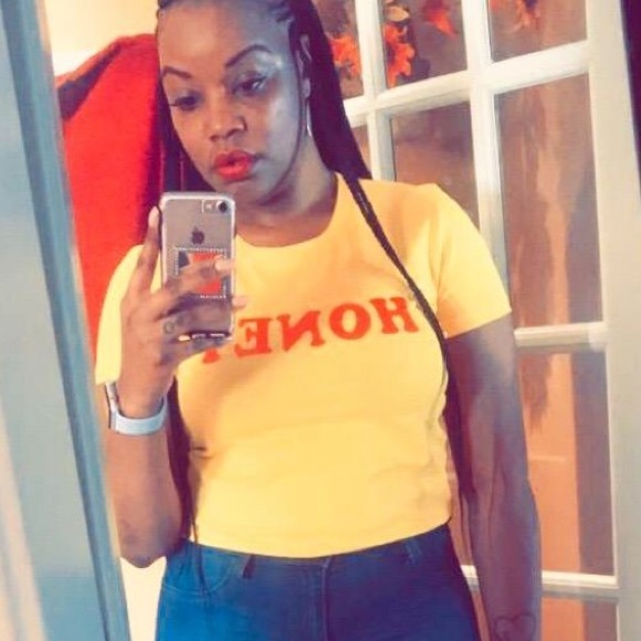 Honey Graphic Yellow Cute Tee Shirt - Picture 3 of 6